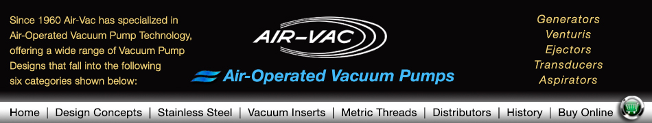 air operated vacuum generators