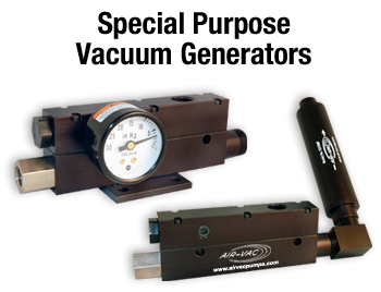 Special Purpose Vacuum Generators